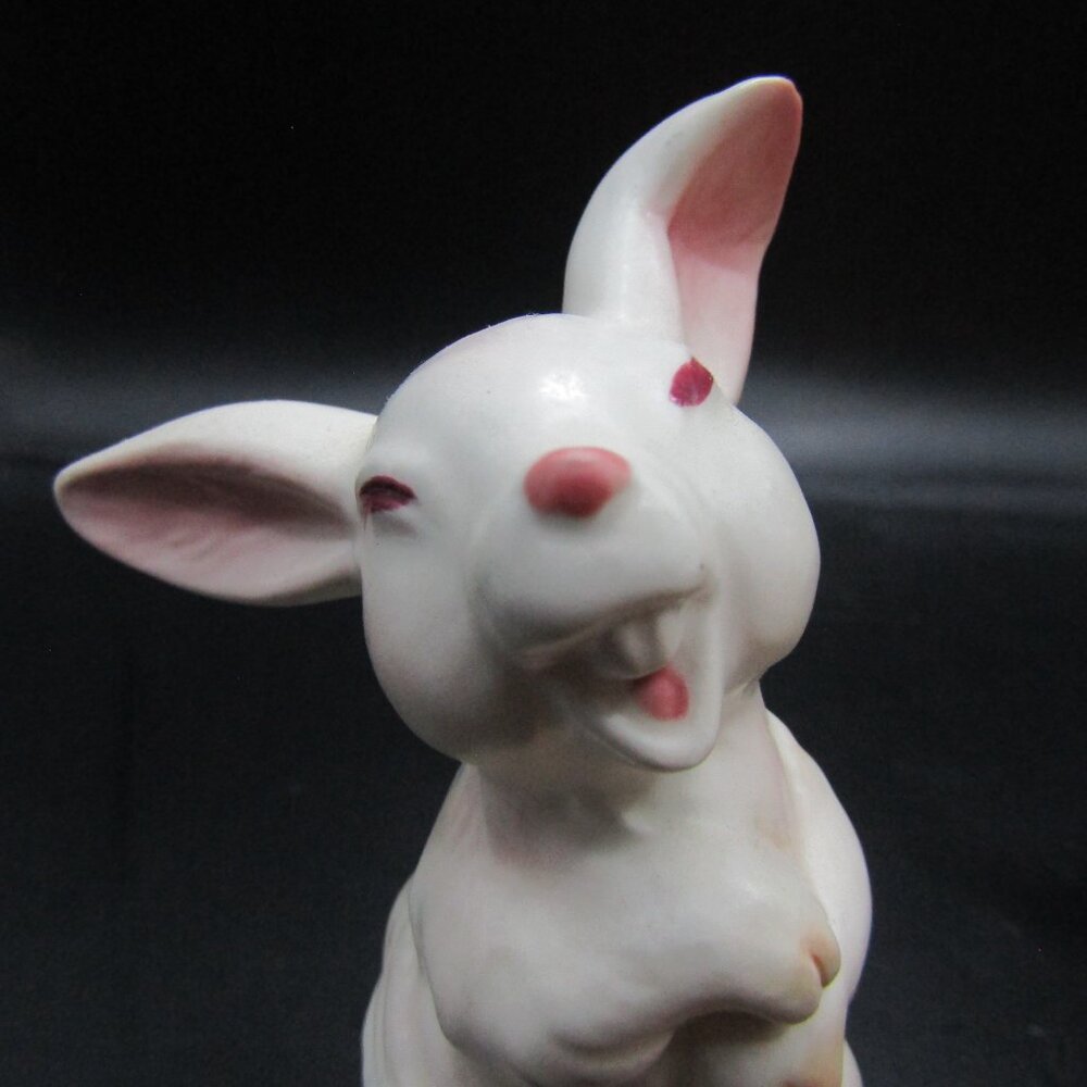 Two White Porcelain Rabbits - Picture 7 of 14